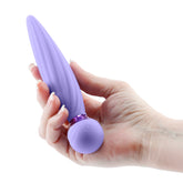 Sugar Pop Twist Purple Silicone Rechargeable Water Resistant Vibrator Vibrators
